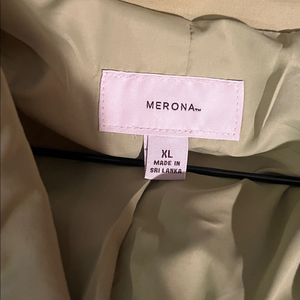 3/$15. Ladies Merona trench coat XL - Picture 5 of 10